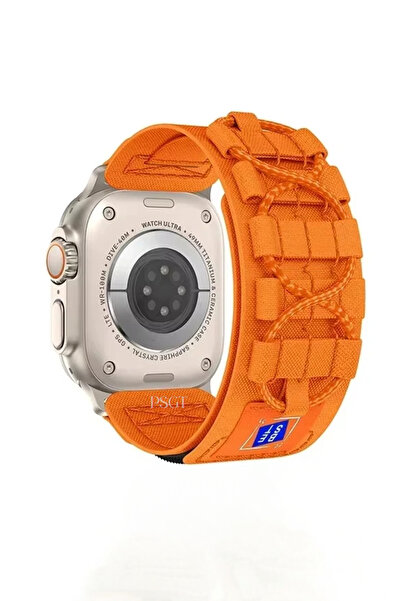 PSGT Apple watch 42-44-45-49 S10(46)mm Krd-99 Outdoor Terletmeyen Hasır Kordon