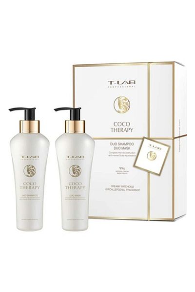 T Lab Set cadou T-LAB Professional Coco Therapy Duo, Șampon, 300 ml + Mască, 300 ml