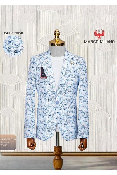 marco mılano Sacou pentru barbati, Slim fit, Marco Milano,