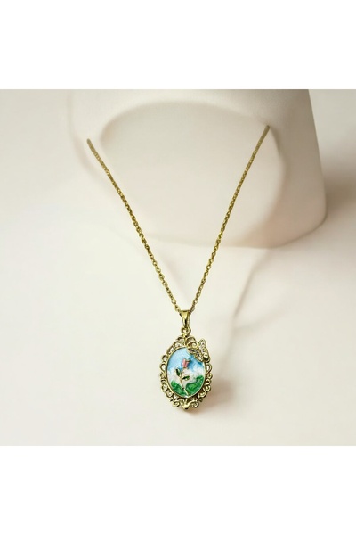 staınless steel قلادة فنية من الفولاذ