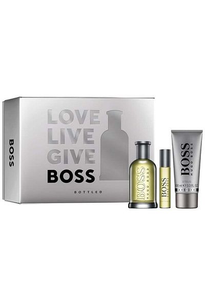 Hugo Boss Boss Bottled Gift Set, Men, Eau De Toilette, 100 ml Edt 10 ml Edt 100 ml Shower Gel