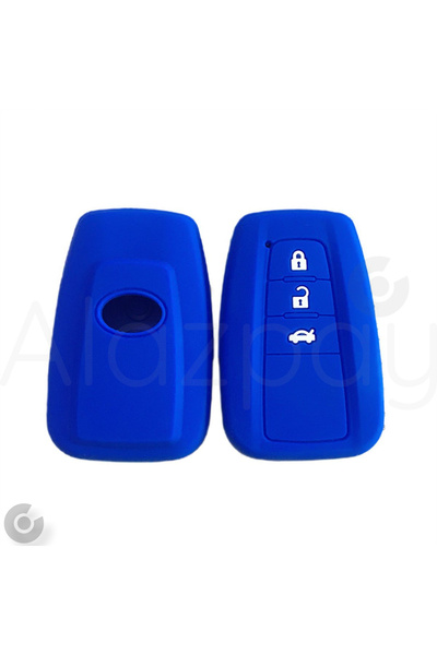 Alazpay Husă pentru chei din silicon pentru Toyota Corolla RAV4 Land Cruiser ...