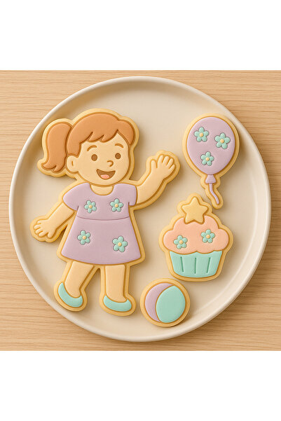 CESTOPİENO Girl Birthday Set Dough Sculpting/Cookies, Ceramic, Polymer Clay, ...