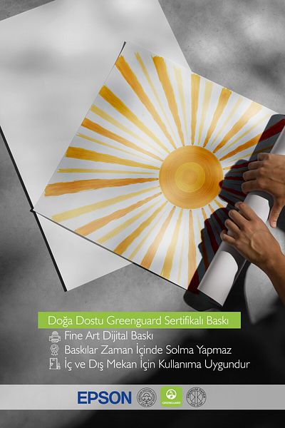 Postifull Pictură poster cu cadru alb, soare strălucitor, vopsea în ulei, poster de culoare galbenă, selecție de vară 2025, NR:10952