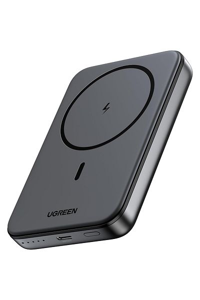 Ugreen External battery Ugreen Magnetic 10,000 mAh, Wireless, PD 20W, USB-C, Black