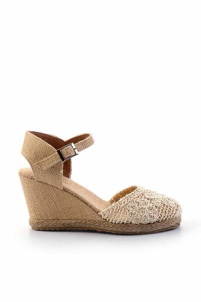 Bambi Skin Knitted Women's Espadrille K05874050316