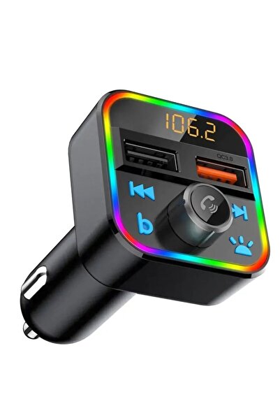 OEM FM Modulator Bluetooth 5.0, QuickCharge 1 x QC 3.0 + 1 x USB 5V/1A, microSD Slot Max. 32 GB, 12-24V,