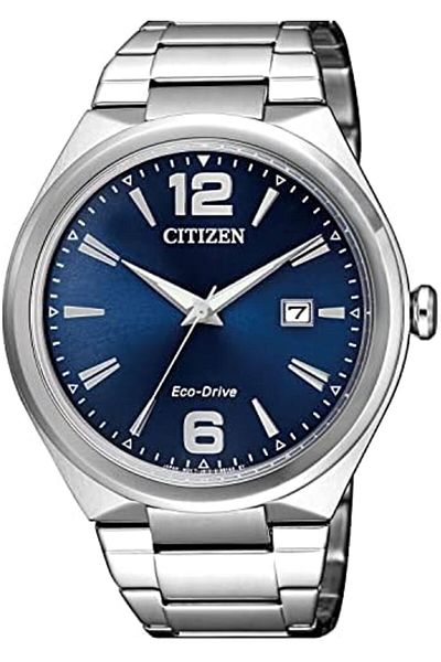 Citizen AW1370-51M Men's Silver Wristwatch, Silver, Bracelet Type