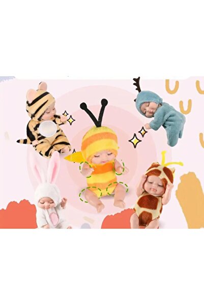 Bumelo Mini Bebek 3+ Yaş İçin Doğum Günü Hediye Koleksiyonu için Bebek Evi Arkadaş Figürleri