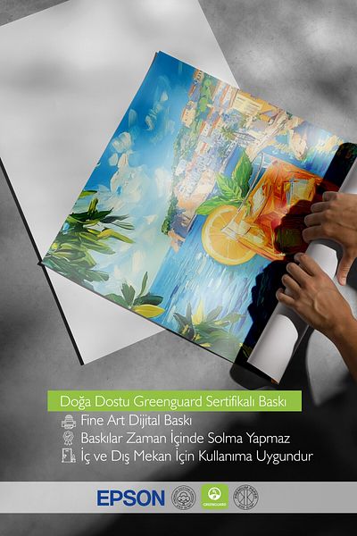 Postifull Pictură cu cadru negru, sticlă, lămâie, mare, impresionist, pictură acrilică, poster de culoare albastru, galben, 2025
