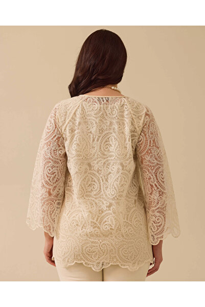 Gala-Xi Μπλούζα με δαντέλα σε μεγάλο μέγεθος