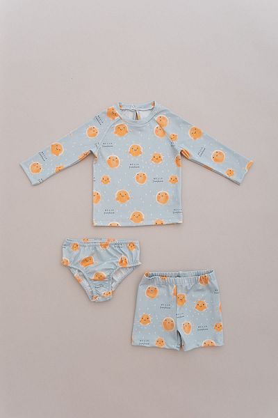 Tuğba Kuğu Uv Protection Long Sleeve Baby Boy Swimsuit