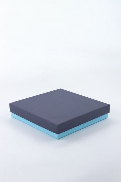 carton box Cardboard Box Hard Cardboard Navy Blue Blue Gift Box, Chocolate, Baby Gift Box 17 Cm*17 Cm*3,3