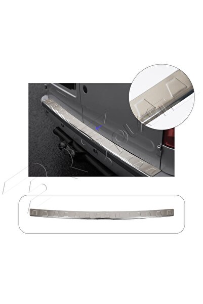 BRSPLAST Ford Connect Uyumlu 2003-2014 Krom Arka Tampon Üstü Koruma Paslanmaz...