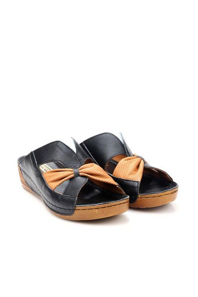 PİSAGOR Pisagor Ps-32710 Orthopedic Women's Genuine Leather Slippers