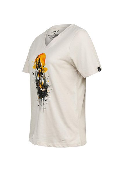 2AS Alone Printed V-Neck Women's T-Shirt 413