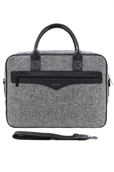 GLANCE Cambridge polo club fabric document bag - grey