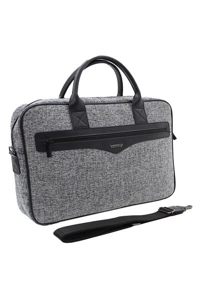 GLANCE Cambridge polo club fabric document bag - grey