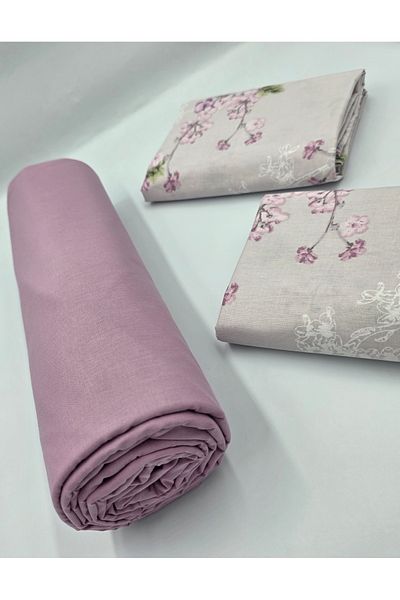 pınarhome collectıon 100% Organic Cotton Soft Fabric Embedded Sheets+Pillow Cover Corner Depth 28-30 Cm**New Season**