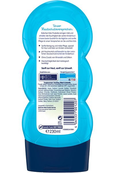 Bübchen Children's Shampoo & Shower Gel 2 In 1 Sporty Friend 230 ml