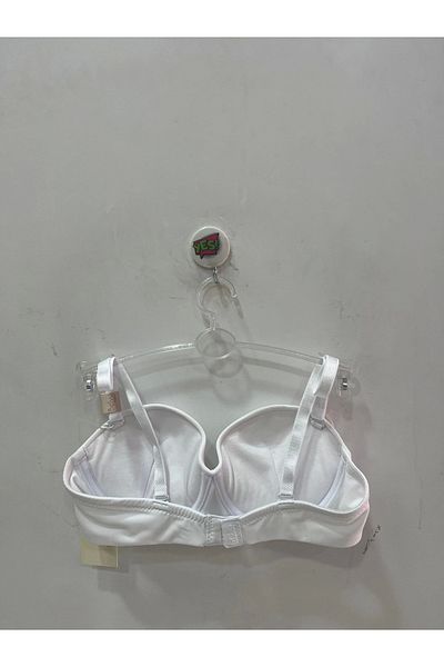 Belvü Women's Strapless Padded Micro Fabric White Bra - 1110