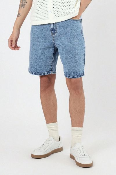 COOL TARZ Men's Baggy Fit Denim Shorts Blue