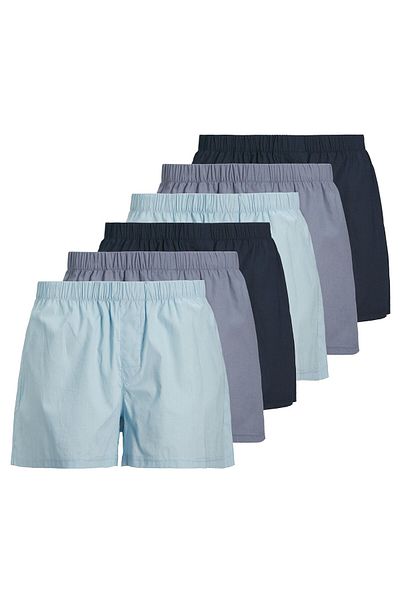 Jack & Jones JACK&JONES Herren Web-Boxershorts, 6er Pack - JACMILANO WOVEN BOXERS 6 PACK , Baumwolle