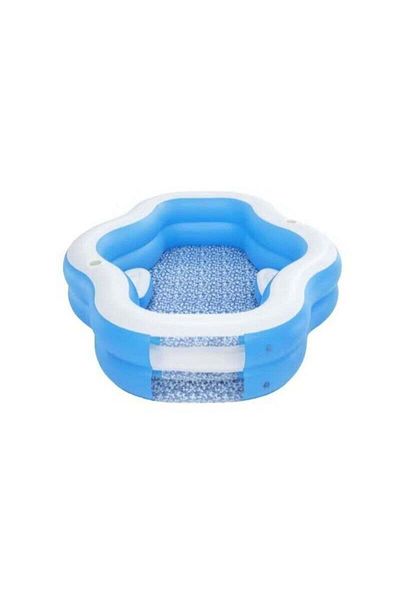 BESTWAY Family Pool Splash View with Seats and Transparent Window + 2 Cup Holders 270×198×51 cm -