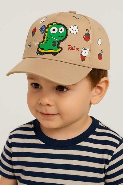 gigigiyim Dinosaur Printed Lighted Children's Hat