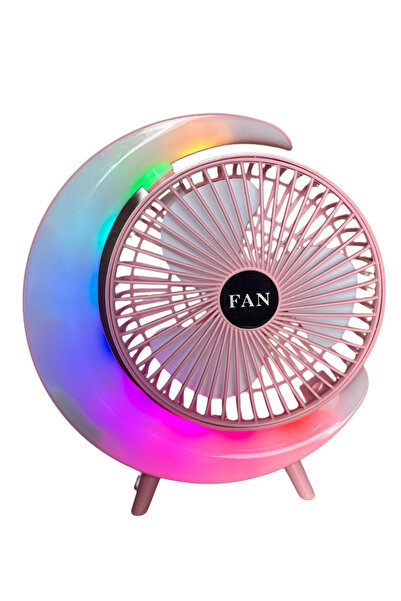 Wexta S24 Taşınabilir Masaüstü Pembe Usb Fan