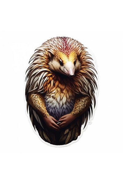 INOVATIX Set of 8 pieces, Sticker Mythological character Echidna, INOVATIX®. 6 cm