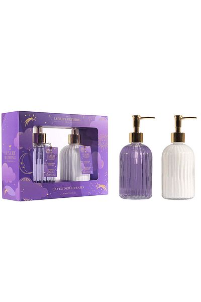 The Luxury Bathing Company Heavenly Hands Gift Set, Lavender, Liquid Soap,The Luxury Bathing Company, 2 x 400 ml