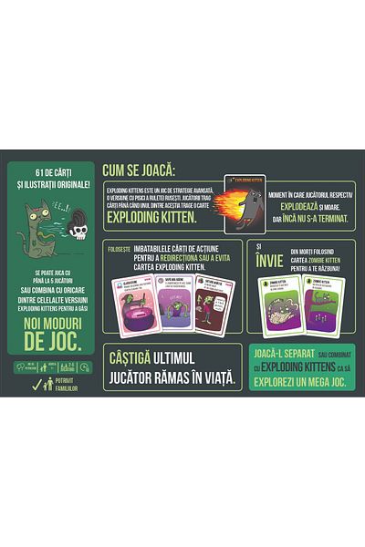 Exploding Kittens Zombie Kittens board game
