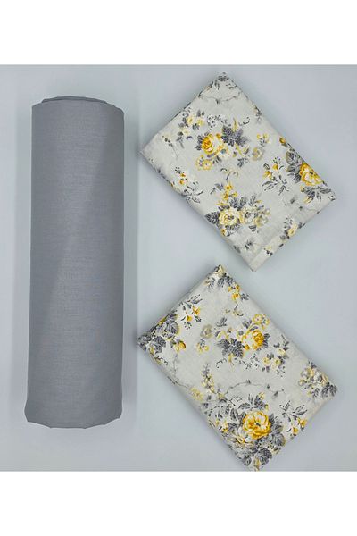 pınarhome collectıon 100% Organic Cotton Soft Fabric Embedded Sheets+Pillow Cover Corner Depth 28-30 Cm**New Season**