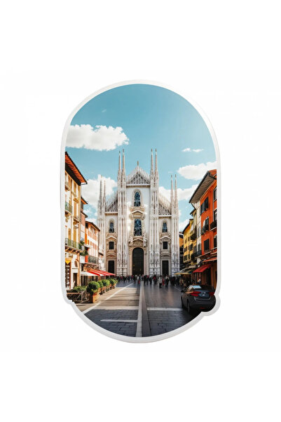 INOVATIX Σετ 8 τεμαχίων, Αυτοκόλλητο με τον Καθεδρικό Ναό της Πόλης του Μαϊάμ...