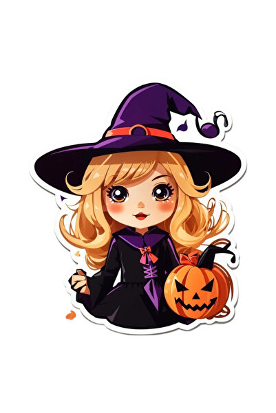 INOVATIX Set de 8 piese, autocolant vrăjitoare mică de Halloween, INOVATIX®. ...