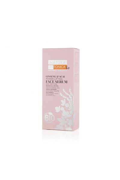Natura Estonica Serum lifting pentru ten matur si sensibil Ginseng si Acai, 30ml - Natura Estonica