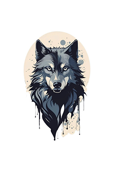 INOVATIX Σετ 8 τεμαχίων, Αυτοκόλλητο Λύκος, INOVATIX®. 6 εκ.