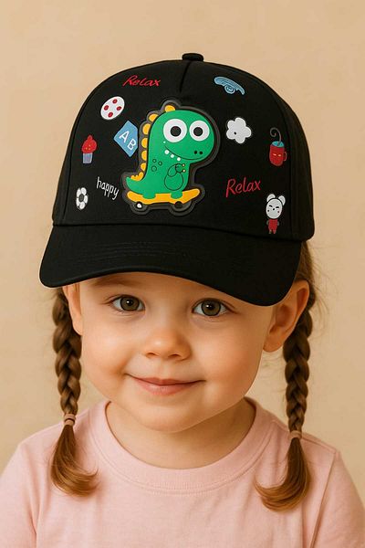 gigigiyim Dinosaur Printed Lighted Children's Hat