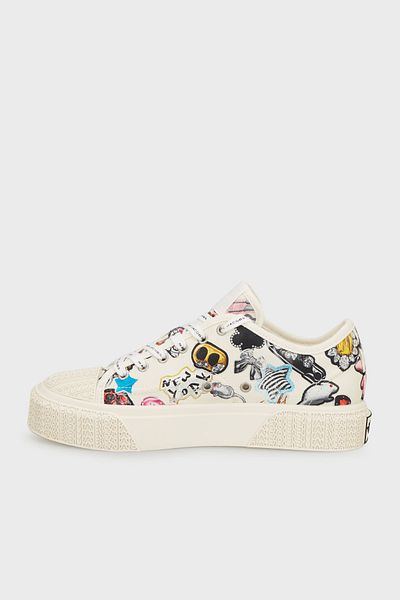 Marc Jacobs Patterned Logo Canvas Sneaker Shoes Shoes 2S5Fsn001F20 101