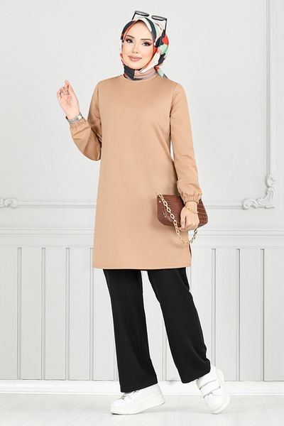 ModaMerve Cuff Elastic Suit 2670Sl890-M Dark Vision&Black
