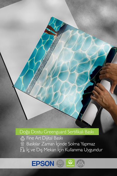 Postifull Wooden Framed Painting, Swimming Pool, Photo, Blue Color Poster, 2025 Summer Selection, No:109726
