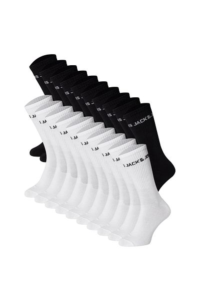 Jack & Jones JACK&JONES Kinder Tennissocken, 20er Pack - JACREGEN TENNIS SOCKS, Baumwollmischung, Logo