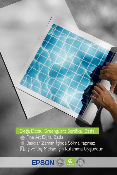 Postifull Wooden Framed Poster, Pool Base, Photo, Blue Color Poster, 2025 Summer Selection, No:109701