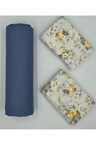 pınarhome collectıon 100% Organic Cotton Soft Fabric Embedded Sheets+Pillow Cover Corner Depth 28-30 Cm**New Season**