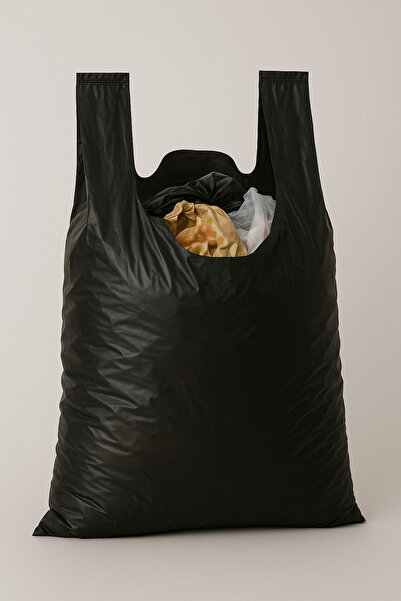 Özkan Ambalaj Temizlik 5 Kg 40x70 Cm Siyah Ekstra Kalın Kulplu Battal Boy Çöp Poşeti ( Tüm Çöp Kovaları İçin Uygundur )