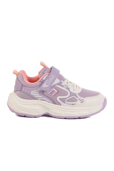 AYAKMOD Pantofi sport pentru fete, cu plasă cu velcro liliac, Dian F