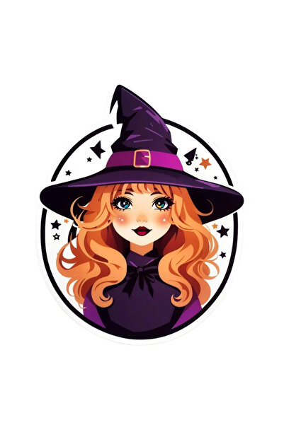 INOVATIX Set de 8 piese, autocolant vrăjitoare mică de Halloween, INOVATIX®. ...