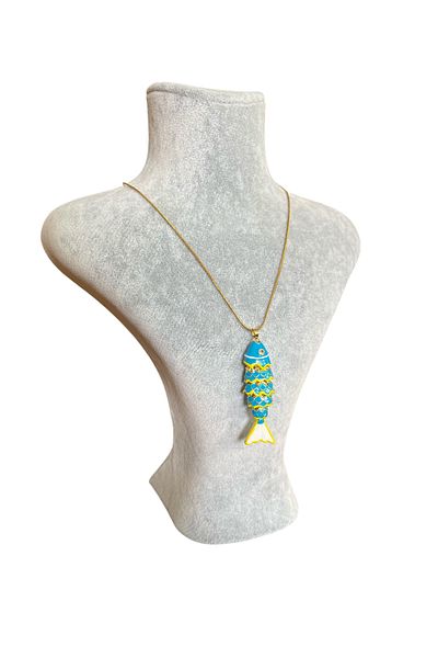 Asteria Jewelry Colorful Fish Necklace - Summer Necklace