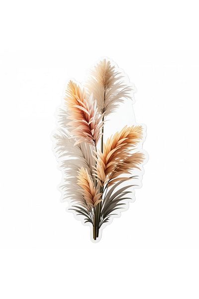 INOVATIX Set of 8, Pampas Grass Sticker, INOVATIX®. 6 cm